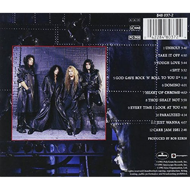 Kiss Revenge Music Performance CD