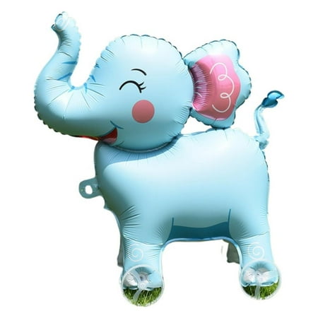 QenASHaing Large Self-Standing Animal Balloon with Wheels, Fun Cartoon Design for Jungle Theme Parties and Kids' Decor