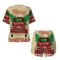 thumbnail image 5 of Naloa Christmas Vintage Red Truck Women's Short-Sleeved Pajama Set, Loungewear, Summer pajamas, Breathable Cozy - XX-Large, 5 of 9