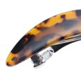 thumbnail image 4 of Pinza De Pelo De Acetato Francés Para Mujer, Horquilla De Leopardo Curvada, Café Oscuro Sunnimix Pinzas de cabello, 4 of 8