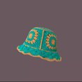 thumbnail image 1 of Gorro con forma de cubo para mujer hecho a mano de ganchillo coreano, gorro tejido de punto, gorros de lavabo con flores a la moda para Otoño e Invierno 2023, 1 of 5