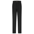 thumbnail image 2 of Boys School Uniform Pants for Gilrs Straight Leg Flat Front Black Kids Dress Pants Comfortable Waistband with Zip Closure 9-10 Years, 2 of 5
