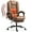 Brown, variant on Homhum Ergonomic Office Chair with 6 Massage Points, Executive Office Chairs with Footrest, Brown