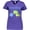 Purple, variant on Inktastic Tea Rex Cute Green Dinosaur Pun Women's V-Neck T-Shirt