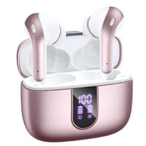 VEATOOL Bluetooth Headphones True Wireless Earbuds 65H Playback Power Display Earphones with Wireless Charging Case IPX7 Waterproof in-Ear Earbuds with Mic for TV Phone Computer Laptop