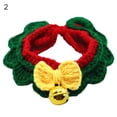 thumbnail image 2 of SPRING PARK Dog Hand Knitted Scarf Knit Collar Neck Warmer Bandana Christmas Patterns Pet Puppy Cat Costume Accessory, 2 of 7