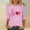 Pink, variant on the Cure T-Shirt Love Heart Printed Graphic Valentine T Shirts for Women Girlfriend Valentines Day Gifts
