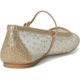 thumbnail image 5 of Dolce Vita Reyes Gold Mesh Mary Jane Squared Toe Slip On Fashion Ballet Flats (Gold Mesh, 10), 5 of 6