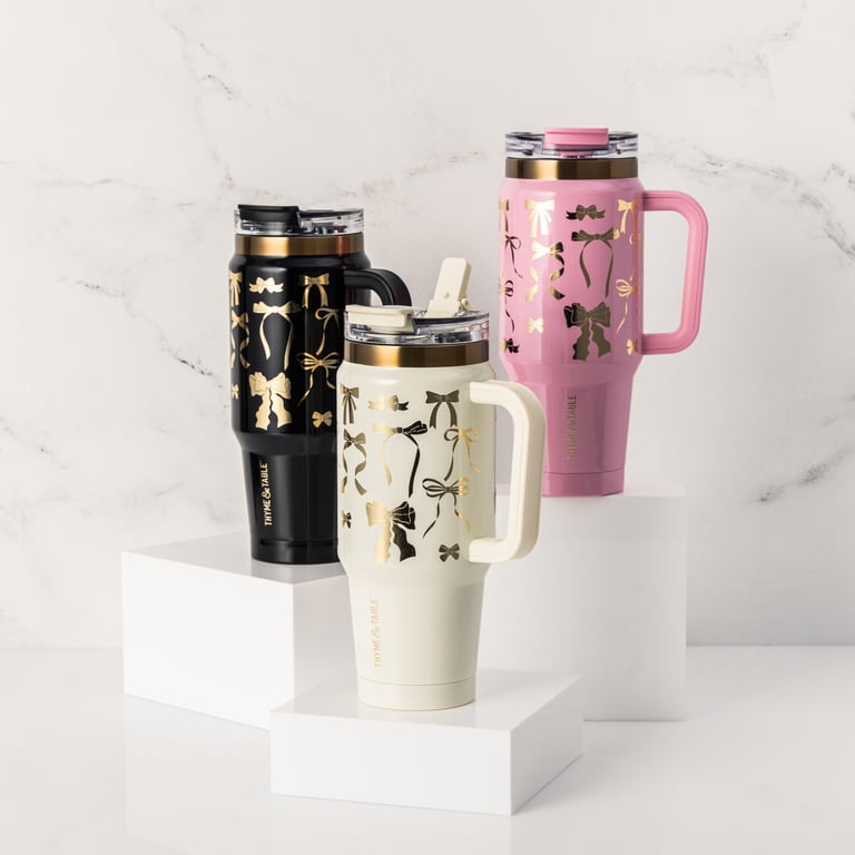 Free Shipping! Thyme & Table 32oz Stainless Steel Luna Tumbler