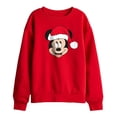 thumbnail image 1 of Disney Boys/Girls Mickey Mouse Santa Hat Christmas Sweatshirt, 1 of 4