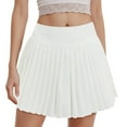 thumbnail image 2 of HZLPFO Mini Skirts for Women Pleated Skirt A-Line Short Mini Basic Skirt School Uniform Cheerleader Skirts Skater Skirt White,XL, 2 of 7