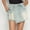 Blue, variant on Dpytoraw Fashion High Waist Denim Skirt For Women A Line Short Skirt Vintage Distressed Look Flattering Fit For Petite Sizes Denim Pencil Skirt Blue