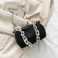 thumbnail image 2 of Crystal Rhinestone Pillow Bag – 6.3" Sparkly Chain Shoulder Purse, Glitter Clutch for Evening Parties & Dates, 2 of 7
