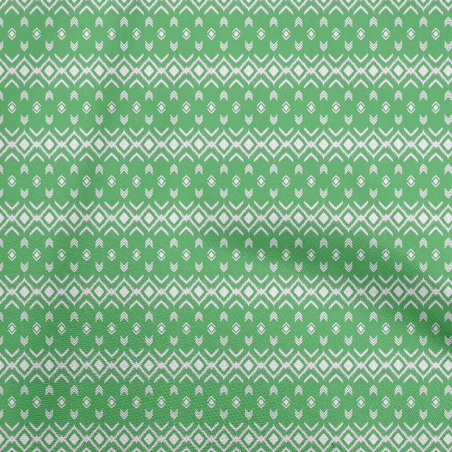 oneOone Tissu Polyester Lycra Vert Mer Tissu Robe Ikat Tissu Imprimé Tissu au Mètre 56 Pouces de Large
