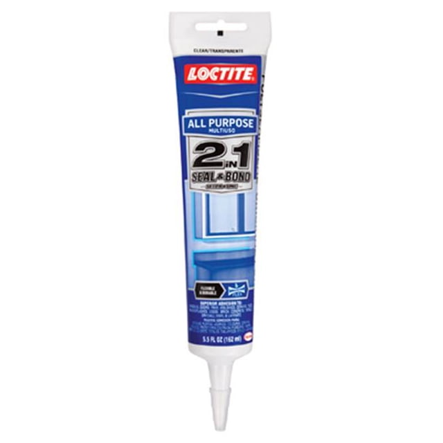 Henkel 1936521 5.5 oz., 2 In 1 All Purpose Adhesive Caulk, White