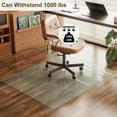 thumbnail image 3 of BEAUTYPEAK 36" x 46" Tempered Glass Office Chair Mat Textured Floor Mat for Carpet or Hard Floor Protection, 3 of 6
