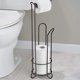 thumbnail image 3 of Piso de Acero Inoxidable de Pie Soporte de Rollos de Toallas de Papel Organizador de Soporte Estante de Papel HigiéNico Cesto de Almacenamiento Vertical para BañO, 3 of 5