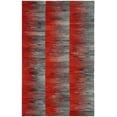 thumbnail image 2 of Safavieh Kilim Alaia Geometric Wool Area Rug, Red/Charcoal, 4' x 6', 2 of 8