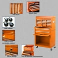 thumbnail image 2 of Tool Chest with 8 Drawer,High Capacity Rolling Tool Box Removable Tool Storage Cabinet with Locks,Rolling Tool Storage Cabinet with 4 Wheels for Garage and Warehouse (Orange), 2 of 7