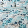 thumbnail image 6 of NEWLAKE Coastal 3-Piece Oceanic Quilt Bedding Sets Queen Size Bedspread Sets, 6 of 9