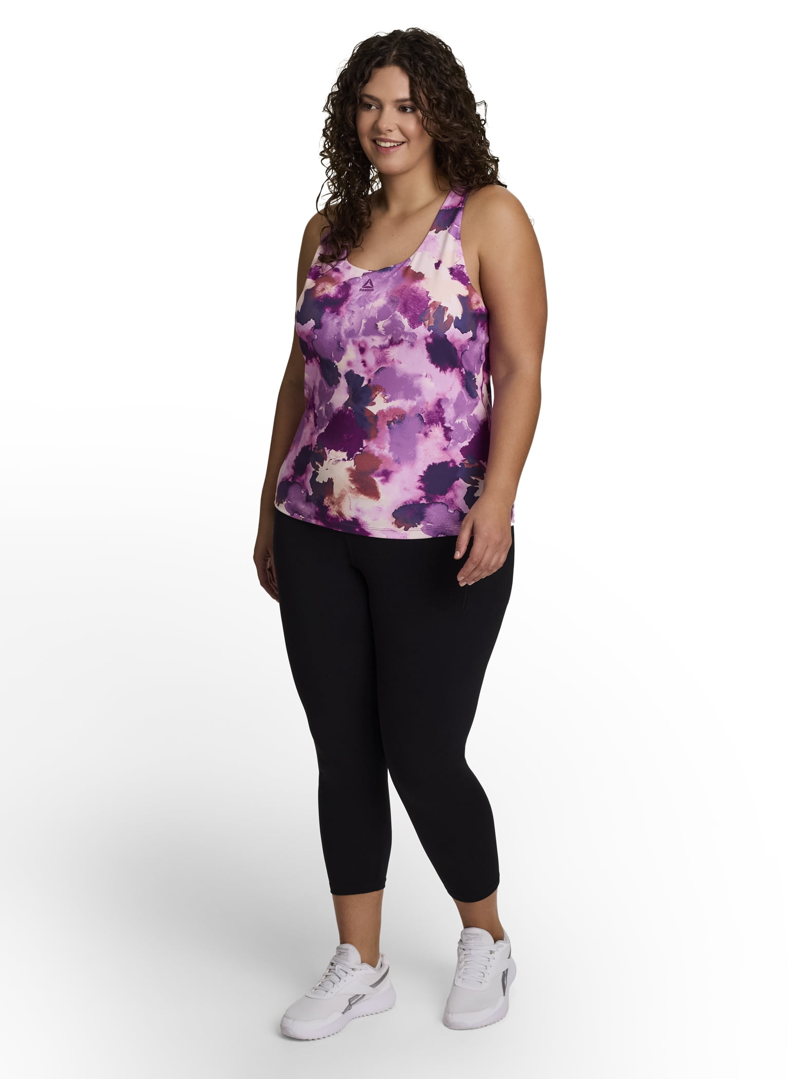 Reebok Women's Medium Impact Move Bra Tank with Removable Cups, Sizes XS-4X
