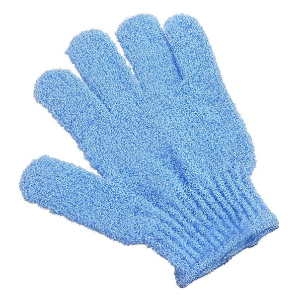 Inteprter Bath Glove Exfoliating Body Bathroom Shower Skin Soft Portable Massage Clean Gloves Scrub Exfoliator Leg Spa Scrubber Juegos de accesorios de baño Azul NO3 Inteprter JJ16258-03