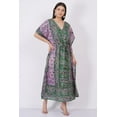 thumbnail image 2 of Women's Kaftan Dress Beach Cover Up Tribal Ethnic Print Plus Size Loose Kimono Maxi Dress, 2 of 6