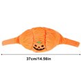 thumbnail image 3 of Pet Cap Pumpkin Shape Halloween Cap Adjustable Polyester Cosplay Animal Hat Decoration, S, 3 of 8