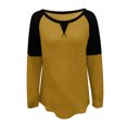 thumbnail image 4 of WEAIXIMIUNG T-Shirts Graphiques pour Femmes, Mode Tendance, Manches Longues, Col Rond, Chandail Décontracté Ample, 4 of 4
