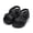 Black, variant on Toddler Boys Girls Double Buckle Sandals Lightweight Soft Open Toe EVA Kids Summer Sandals with Adjustable Back Strap Shower Beach Pool Little Kid Flat Slides Water Shoes
