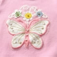 thumbnail image 4 of 1-7T Bambin Filles Papillon Câble Tricot Pull Enfants Hiver Coton Pull Bébé Manches Longues Col Rond Blouse, 4 of 8