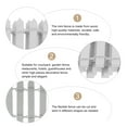 thumbnail image 2 of GOOHOCHY 2Pcs Miniature Barriers White Micro Landscape Fence Props for Simple Elegant Decor, 2 of 8