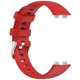 thumbnail image 3 of Silicone Watchband For Huawei Band 9 8 Replacement Strap with Steel Silver Buckle - Grey, 3 of 5