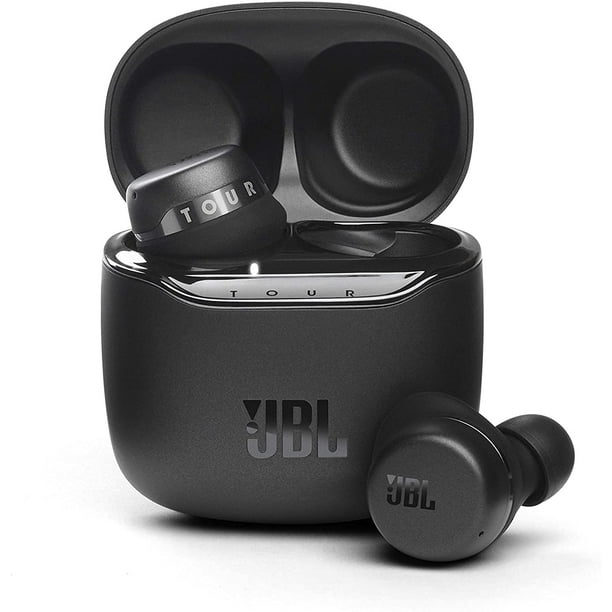 JBL Tour PRO+ TWS Auriculares Bluetooth inalámbricos verdaderos, cancelación de ruido, batería de hasta 32 horas, 3 micrófonos, carga inalámbrica, Asistente de Google y Alexa integrados (negro)