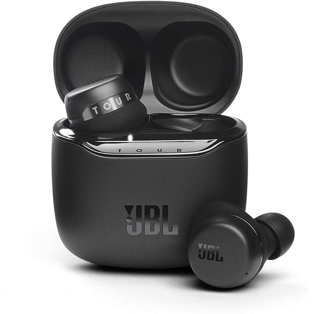 JBL Tour PRO+ TWS Auriculares Bluetooth inalámbricos verdaderos, cancelación de ruido, batería de hasta 32 horas, 3 micrófonos, carga inalámbrica, Asistente de Google y Alexa integrados (negro)