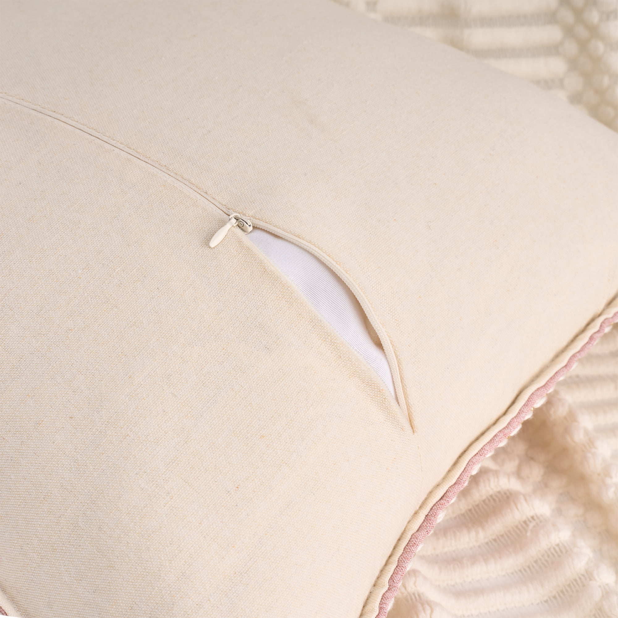 Unique Bargains Pack of 2 Soft Solid Throw Pillow Covers Cases for Couch 18" x 18" Pink