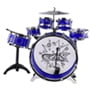 Kids Junior Drum Kit Tom Drums Cymbal Stool Drumsticks Set Musical Instrument