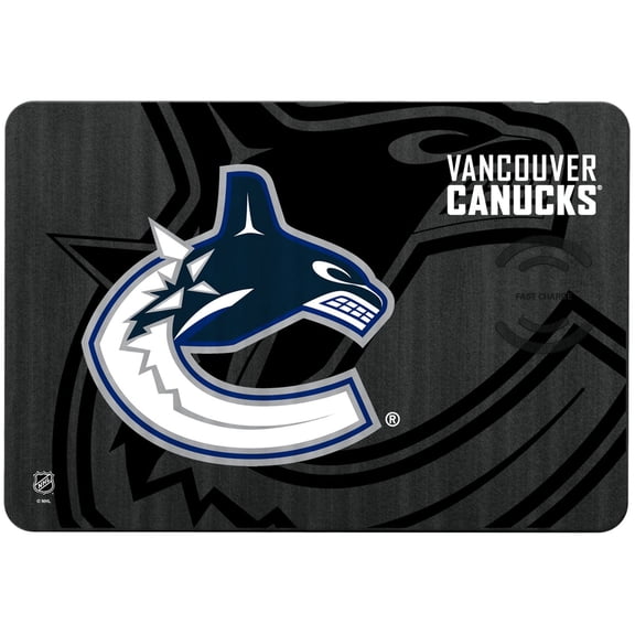 Keyscaper Vancouver Canucks 15W Fast Wireless Charger and Mouse Pad