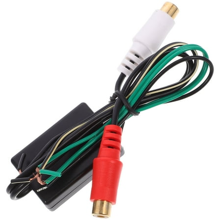 Soimiss Subwoofer Cable Adapter Black ABS for Audio Setup 1Pcs