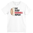 thumbnail image 4 of FLAGWIX Baseball Gifts For Men - Eat Sleep Baseball Repeat Funny Baseball, Sport Shirts - Mens Shirt, 4 of 6