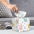 thumbnail image 6 of Tissue Little Elephant Box Cover Holder, Square by Xecao - Leather Decorative Organizer for Tabletop, Bathroom, Car, Office, 6 of 8