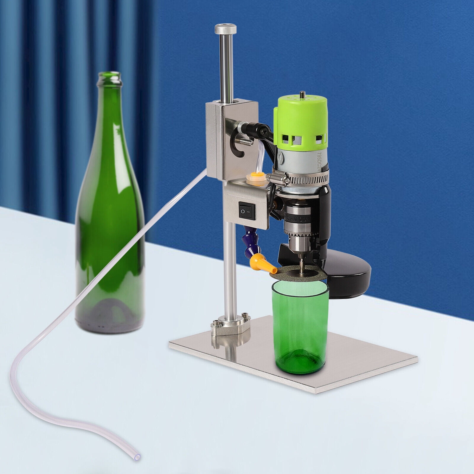 6000R/Min Glass Bottle Cutter, 150W Electric DIY Bottle Cutter Machine, Wine Bottle Cutter Tool Kit for Round/Square/Irregular Glass, Ceramic Bottles