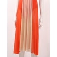 thumbnail image 6 of Aislor Women Lyrical Dance Sleeveless Color Block Leotard Dress Modern Contemporary Dancewear Orange L, 6 of 7