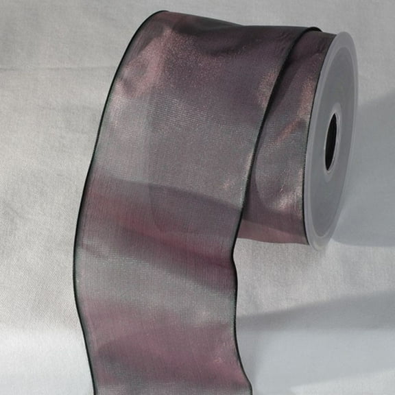 The Ribbon People Antique Mauve Pink Solid Wired Edge Ribbon 2.6" x 27 Yards