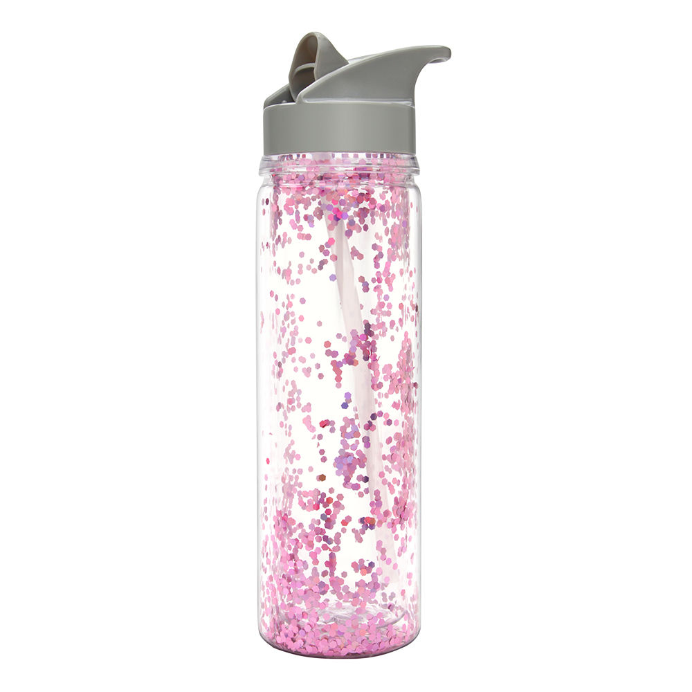 Slant Collections Pink Confetti DoubleWall Water Bottle 18 oz