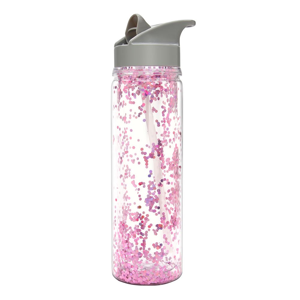 Slant Collections Pink Confetti DoubleWall Water Bottle 18 oz