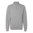thumbnail image 1 of Dri Power Quarter-Zip Cadet Collar Sweatshirt, Oxford - Large, 1 of 1