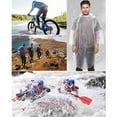 thumbnail image 4 of Ponchos Family Pack,Rain Poncho for Adults Kids Disposable or Reusable Ponch Rain Ponchos with Drawstring Hood 5 Pack, 4 of 10