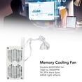 thumbnail image 3 of Ventilador De Refrigeración De Memoria DDR DDR2 DDR3 DDR4 DDR5, Doble 6025PWM 1000 A 3000 RPM, 5 V 3 Pines Aura Sync, Radiador De Memoria ARGB, Para Módulos RAM De Escritorio, 3 of 7