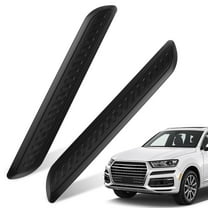 Topbathy 2Pcs Black Car Bumper Guard for Cars Front Rear Protective Device with Stylish Texture